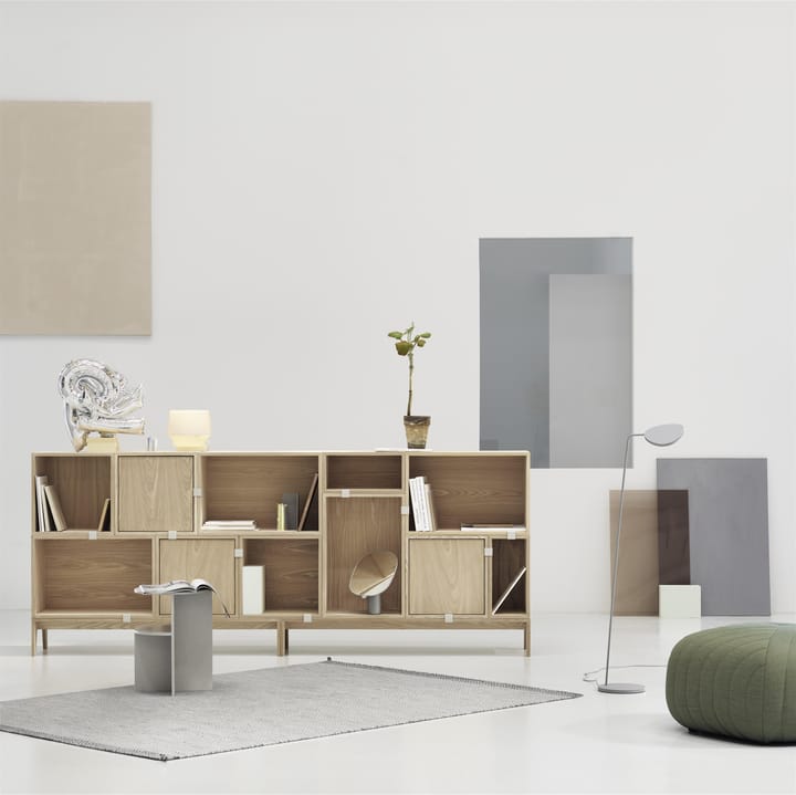 스택드 2.0 선반 시스템 (벽 있음), 라지, oak Muuto | 무토