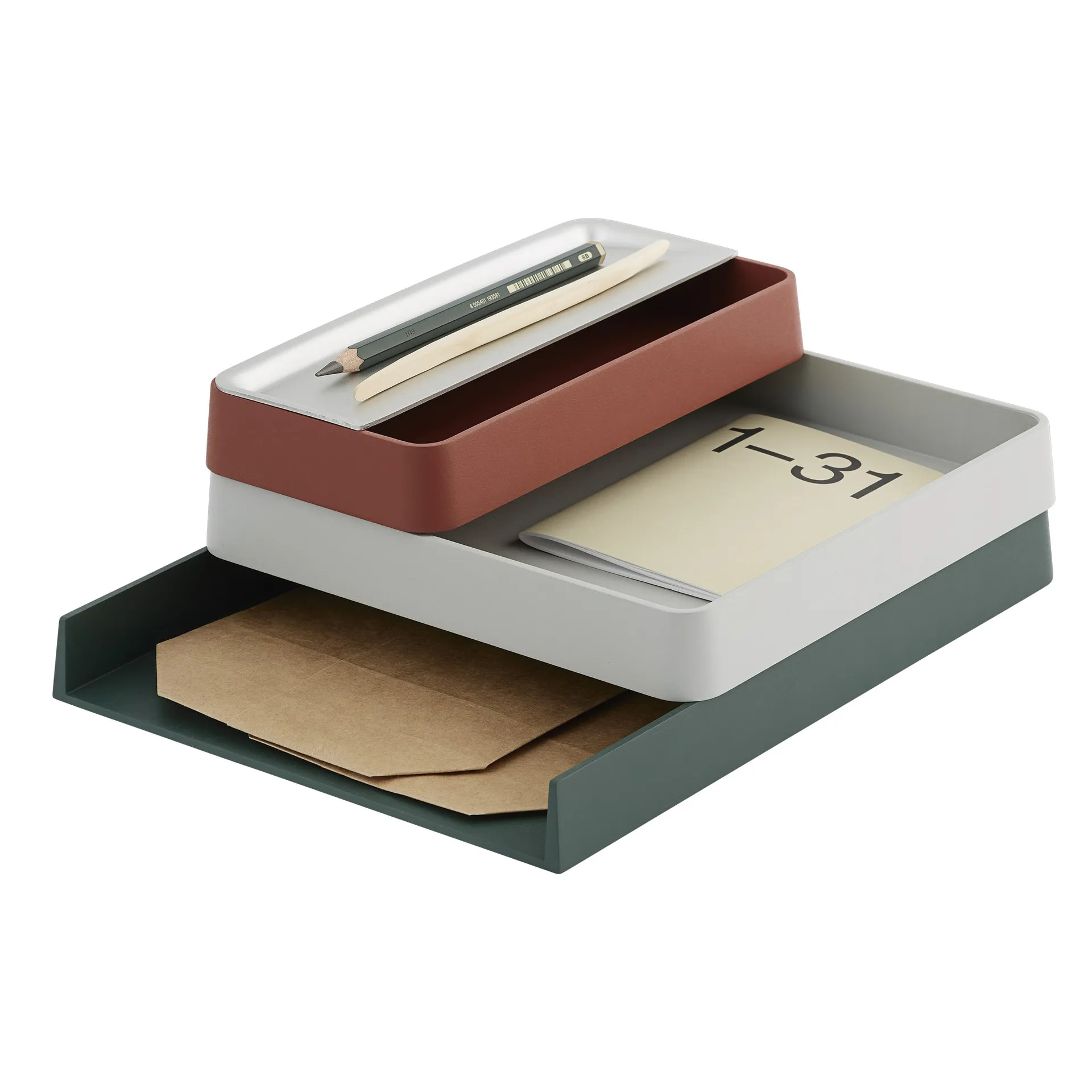 어레인지 데스크탑 트레이 25x32 cm, dark green Muuto | 무토