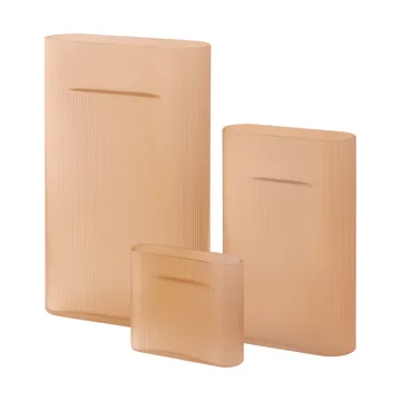 리지 화병 프로스트 글라스 35 cm - Light orange - Muuto | 무토