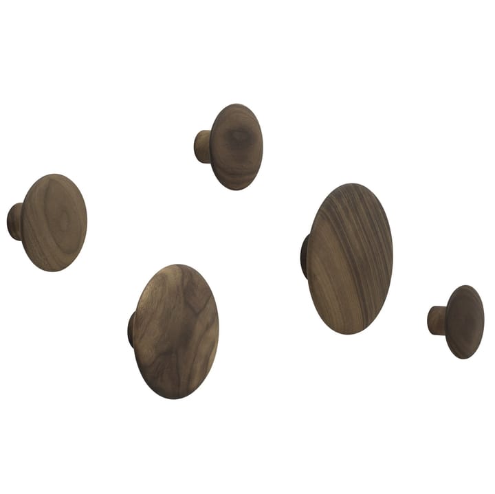 더 닷츠 후크 5개 세트, Walnut Muuto | 무토