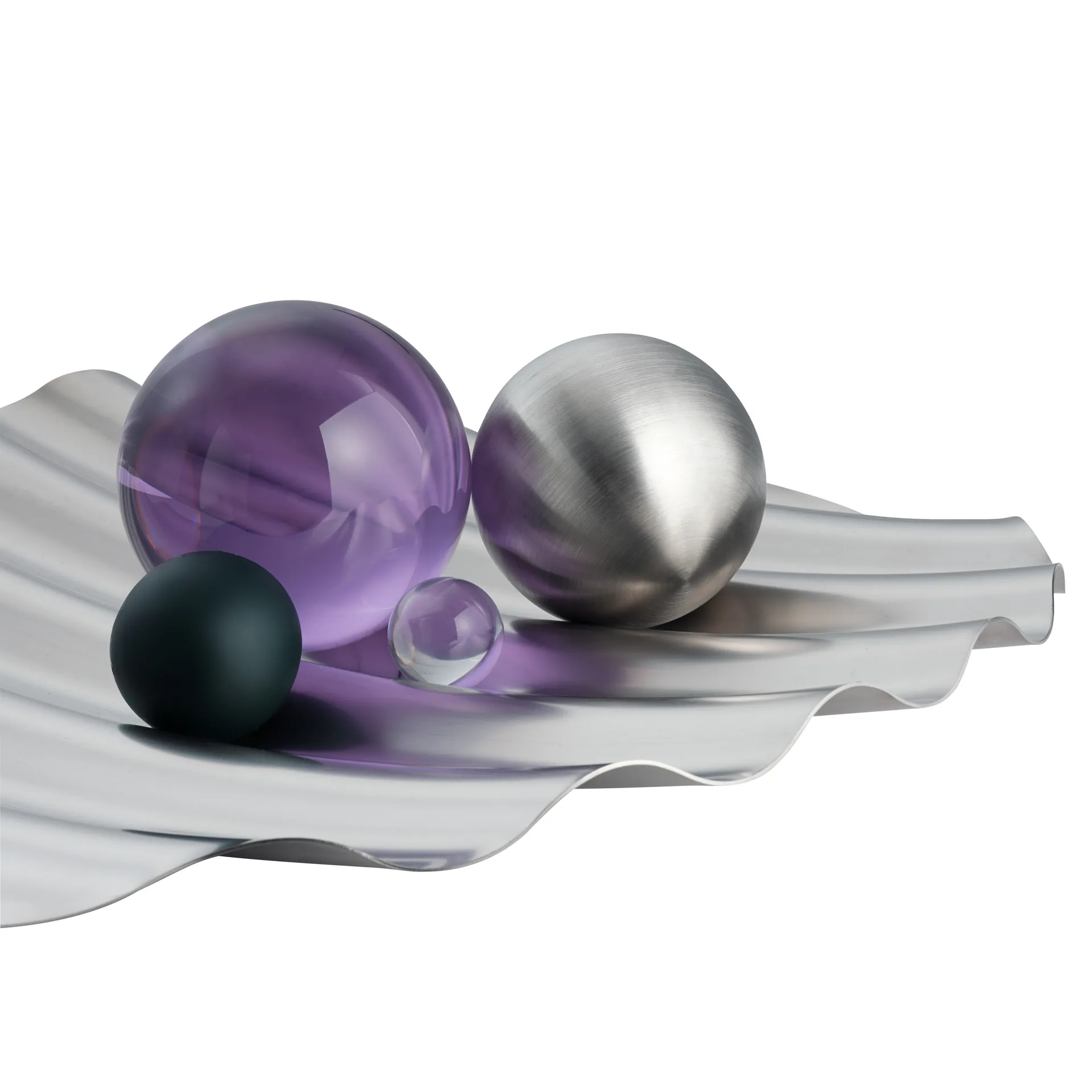 웨이브 트레이 Ø50 cm, Stainless steel Muuto | 무토