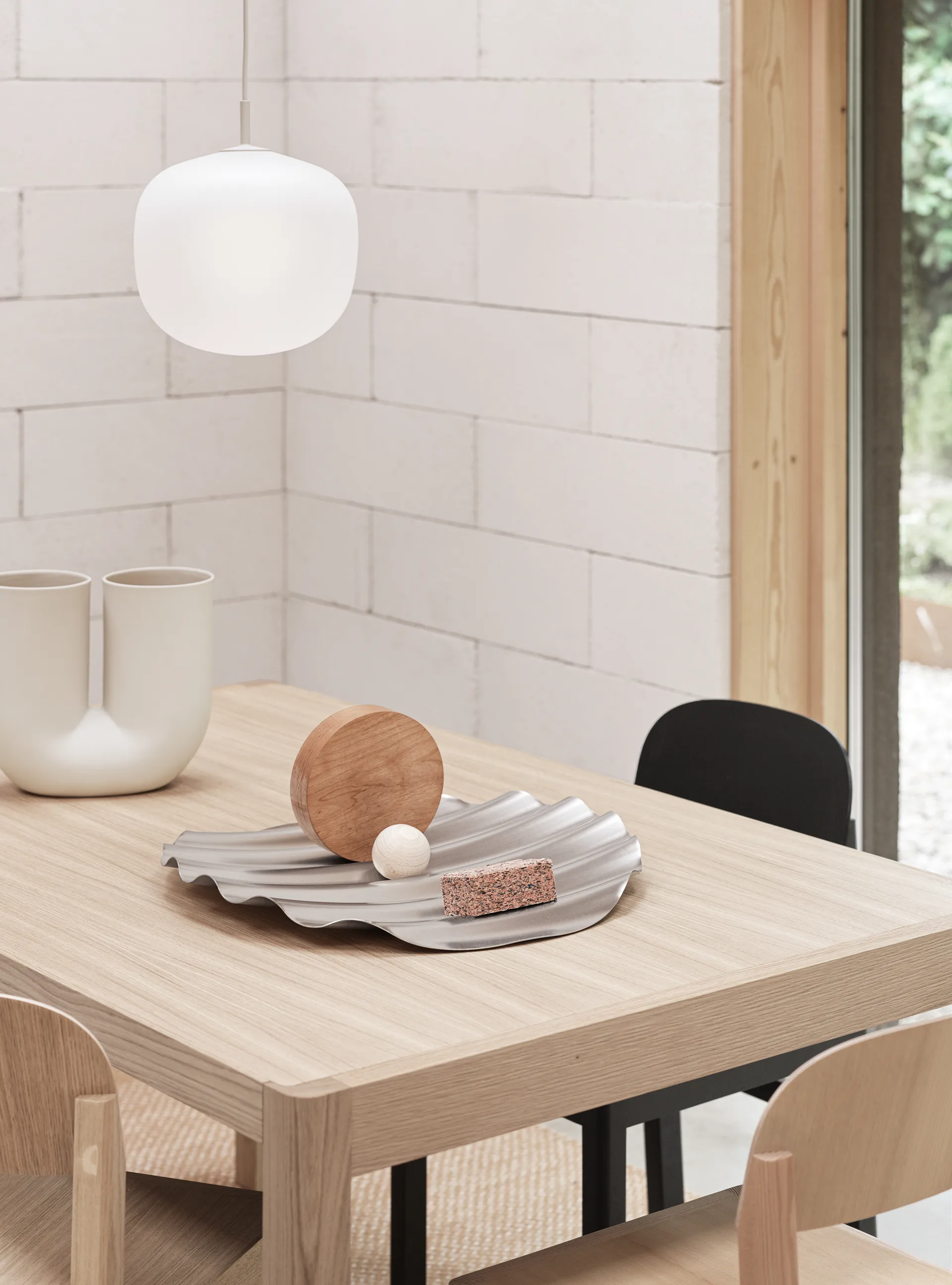 웨이브 트레이 Ø50 cm, Stainless steel Muuto | 무토