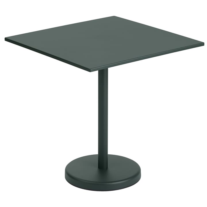 리니어 스틸 테이블 70x70 cm - Dark green - Muuto | 무토
