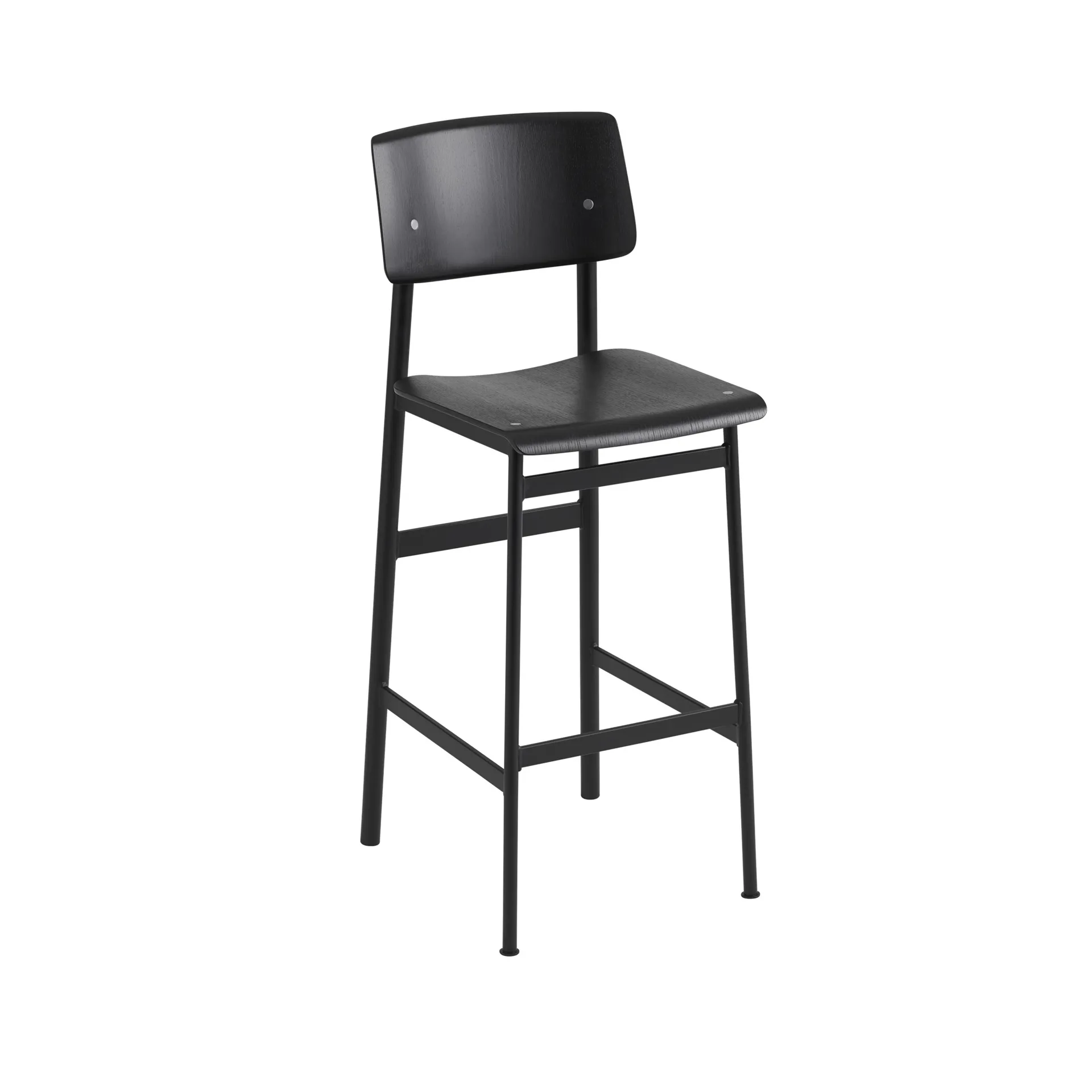 로프트 바 스툴, Black, high, black steel legs Muuto | 무토