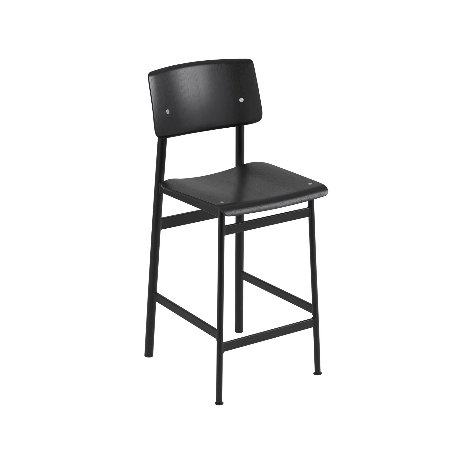 로프트 바 스툴, Black, low, black steel legs Muuto | 무토