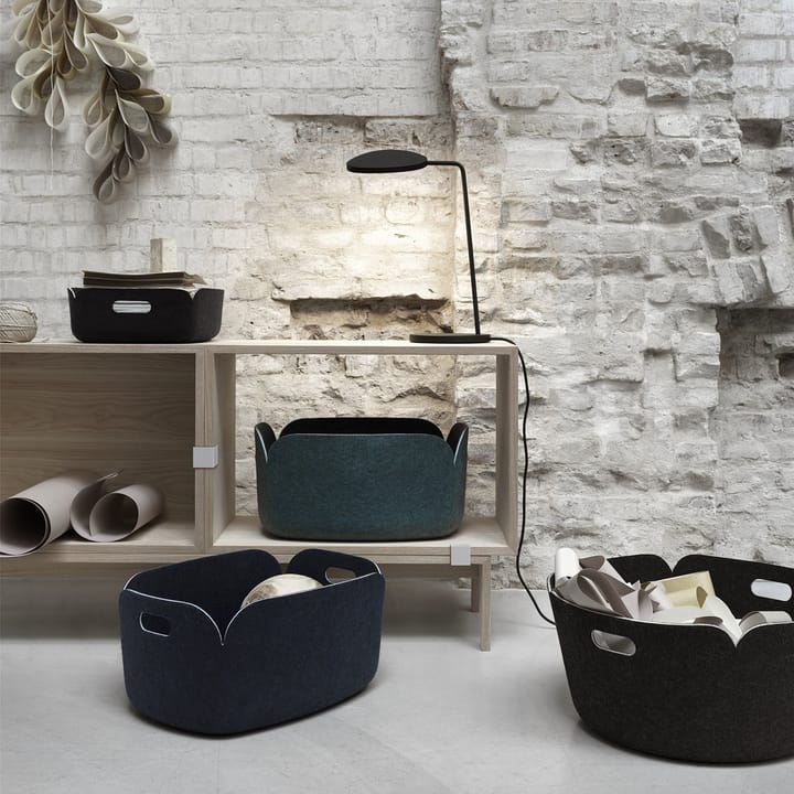 리스토어 수납 바스켓 라운드, black Muuto | 무�토