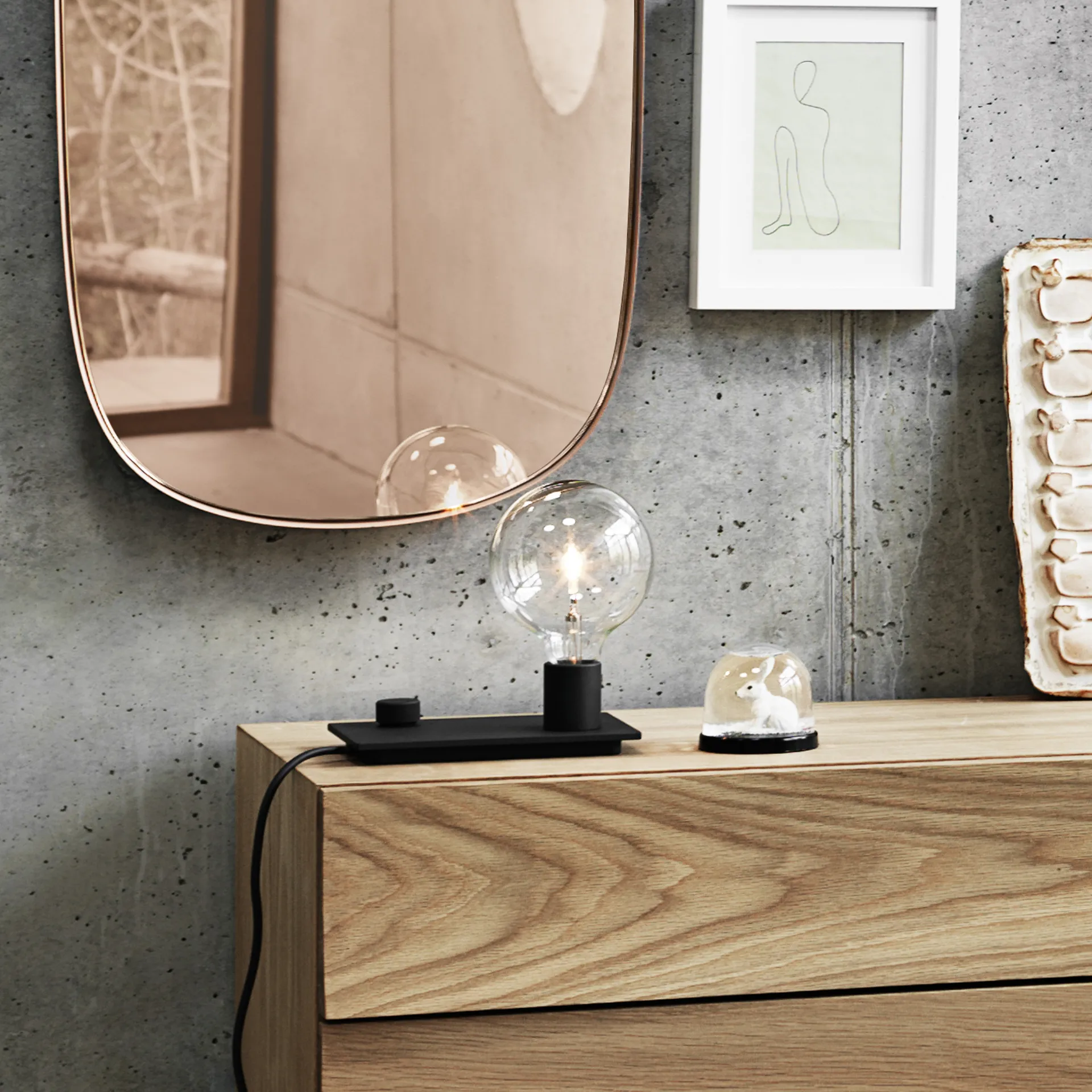 컨트롤 테이블 조명, black Muuto | 무토