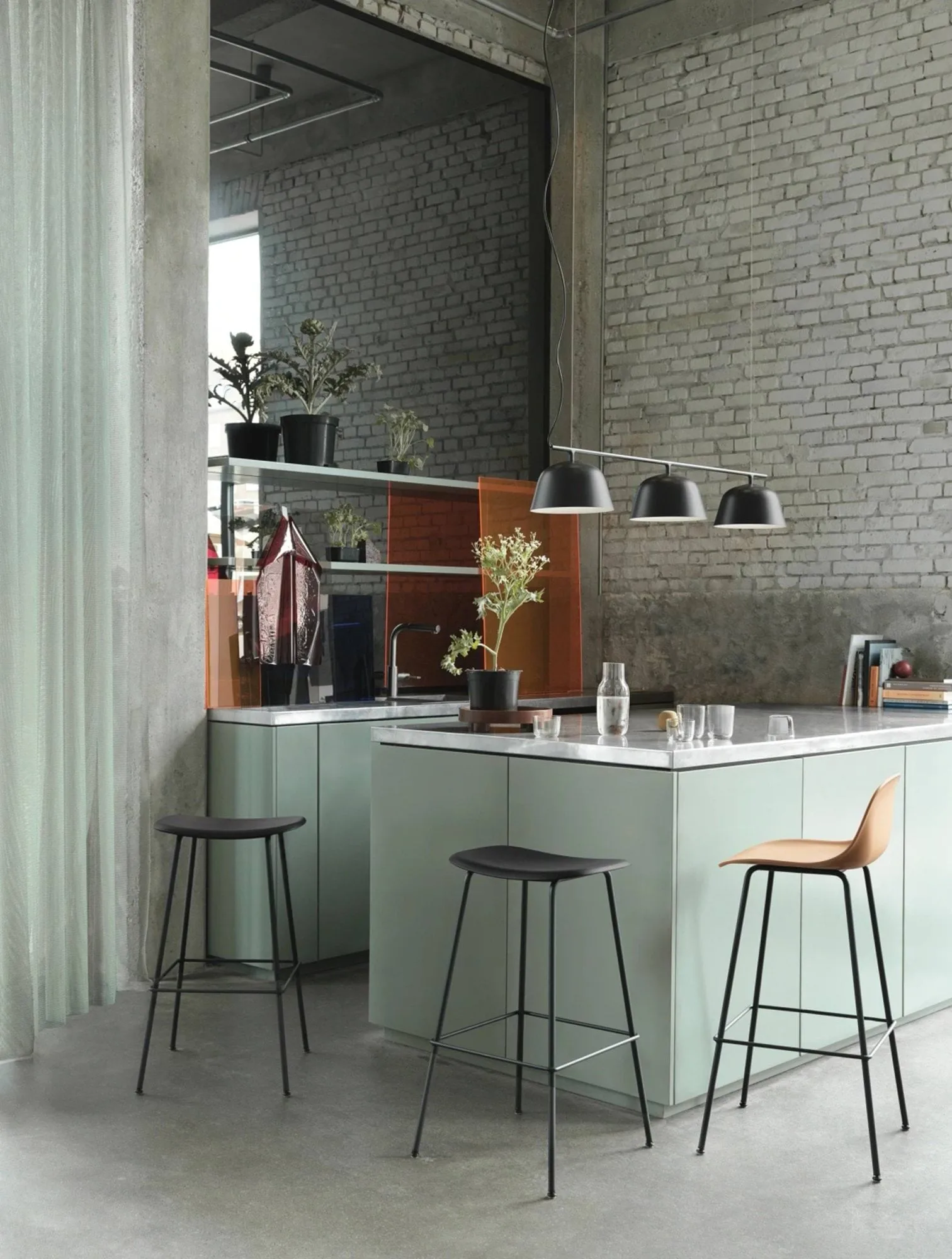 앰빗 레일 펜던트 조명, black Muuto | 무토