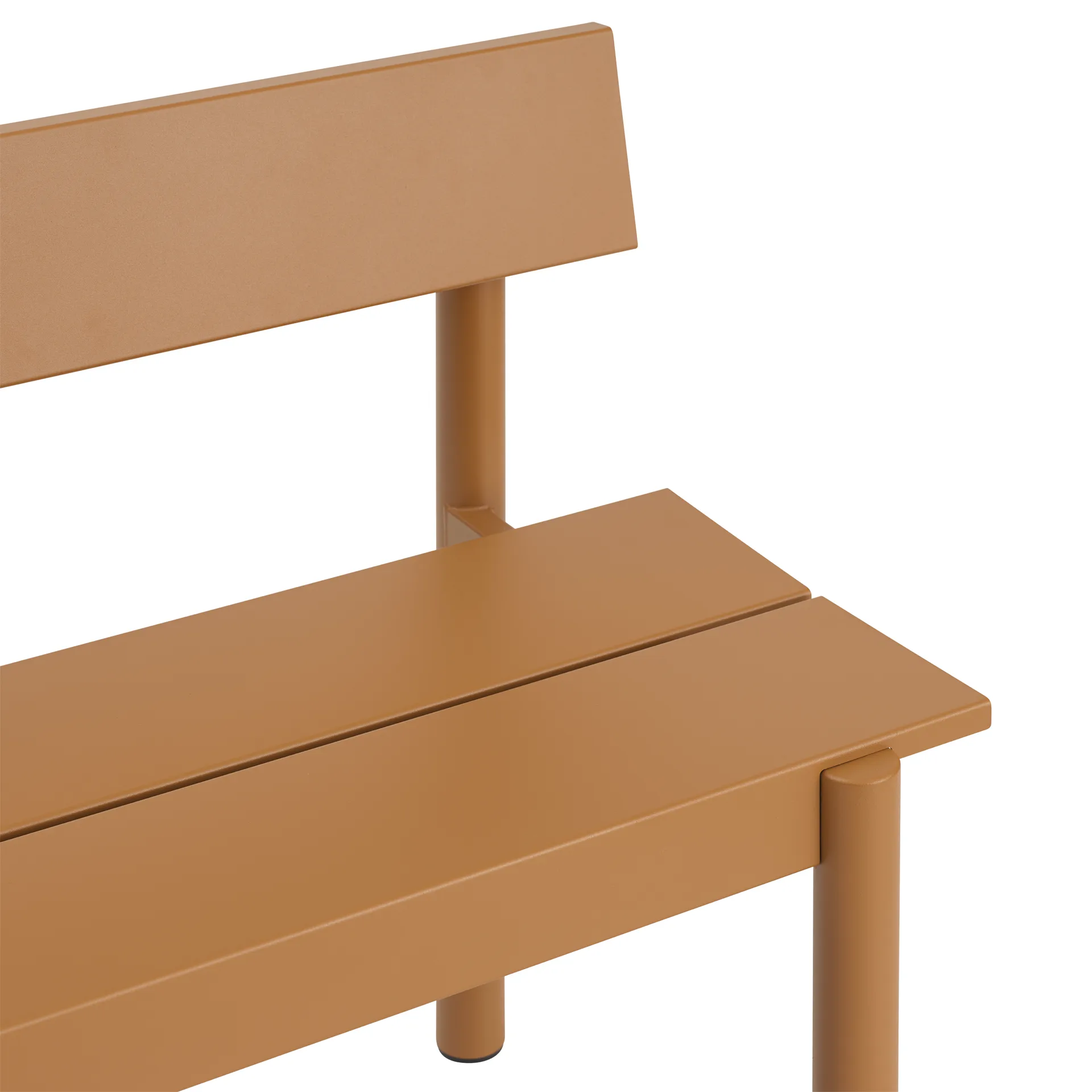 리니어 스틸 벤치 등받이형, Burnt orange, 110x34 cm Muuto | 무토