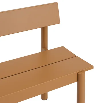 리니어 스틸 벤치 등받이형 - Burnt orange, 110x34 cm - Muuto | 무토