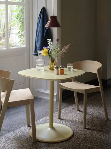 커버 사이드 체어 가죽 - Cognac-oak - Muuto | 무토