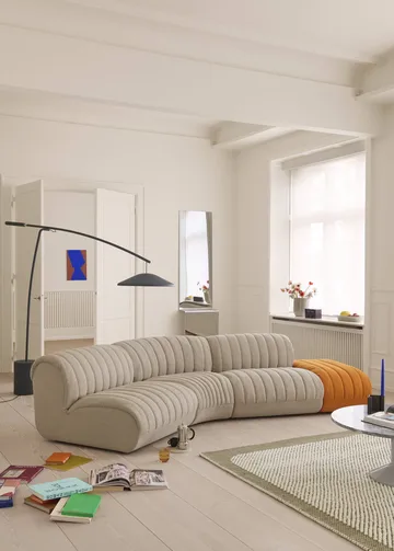 Contra 플로어 조명 - Anthracite black-concrete, 188 cm - Muuto | 무토