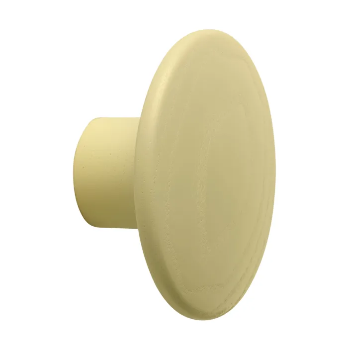 Dots Wood 옷걸이 고리 - Yellow-beige, Ø6.5 cm - Muuto | 무토