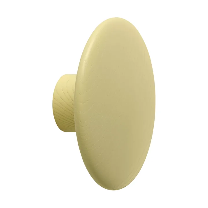 Dots Wood 옷걸이 고리 - Yellow-beige, Ø9 cm - Muuto | 무토