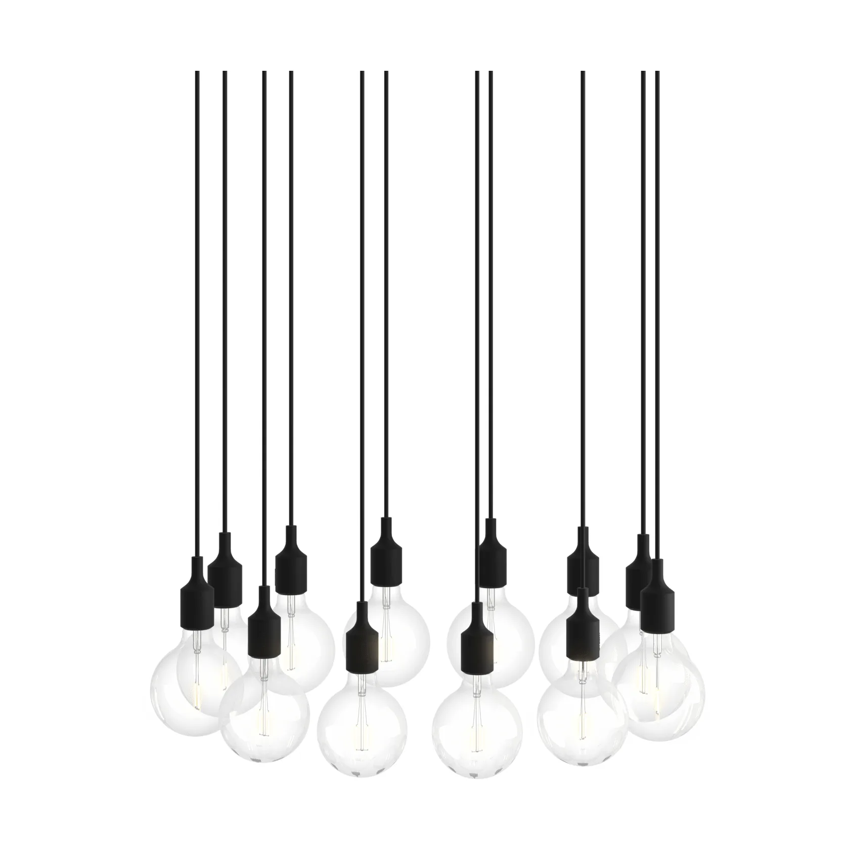 E27 Pendant Cluster 12 펜던트 조명, Black Muuto | 무토