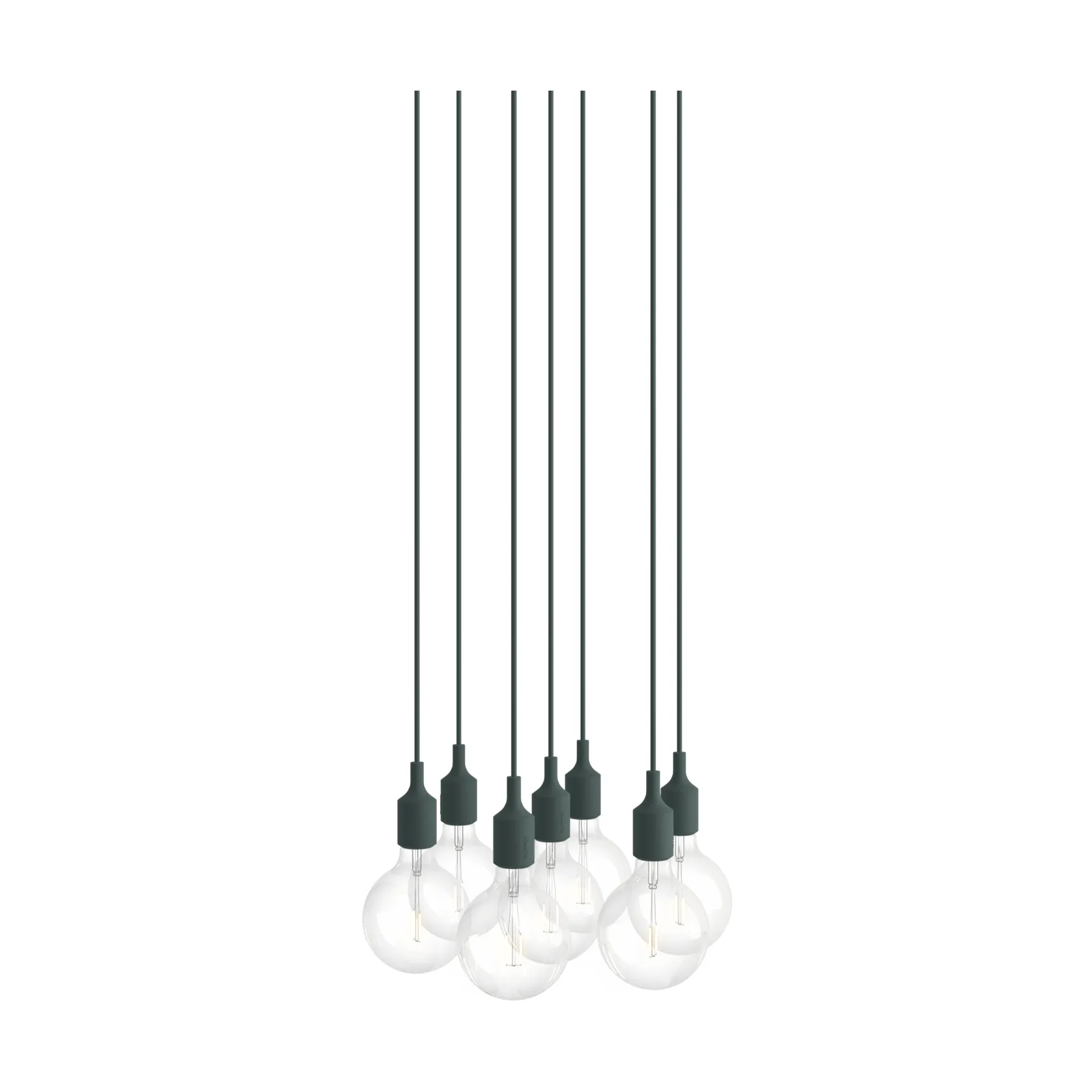 E27 Pendant Cluster 7 펜던트 조명, Dark green Muuto | 무토