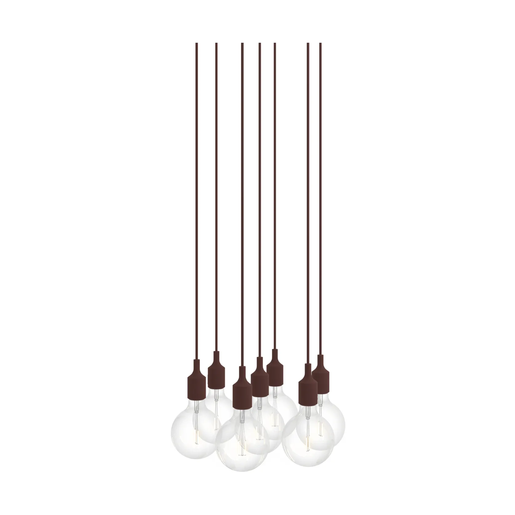 E27 Pendant Cluster 7 펜던트 조명, Deep red Muuto | 무토