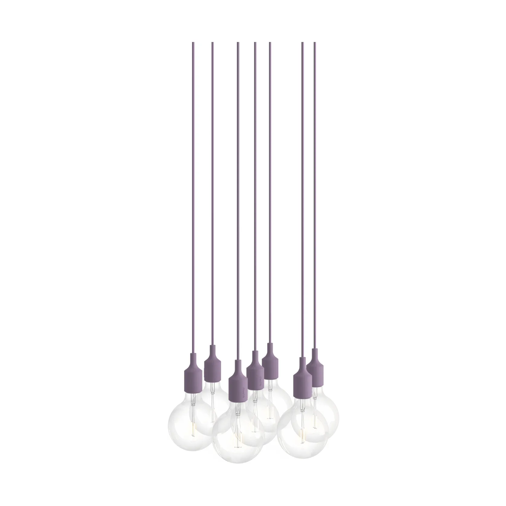 E27 Pendant Cluster 7 펜던트 조명, Dusty lilac Muuto | 무토