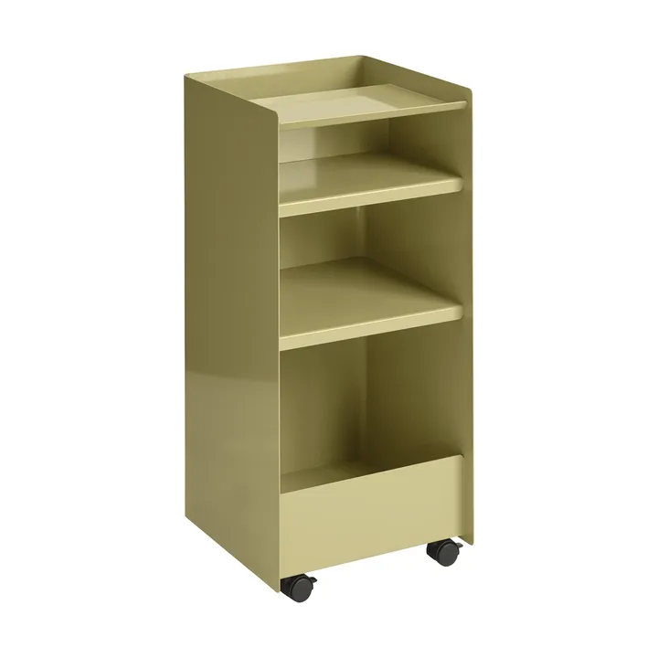 Folded Trolley 오픈형 러글바겐 - Dark beige green, 37.4x38.7x37.2 cm - Muuto | 무토
