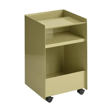 Folded Trolley 오픈형 러글바겐 - Dark beige green 37.4x61.5x37.2 cm - Muuto | 무토