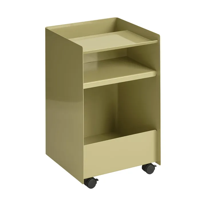 Folded Trolley 오픈형 러글바겐 - Dark beige green 37.4x61.5x37.2 cm - Muuto | 무토