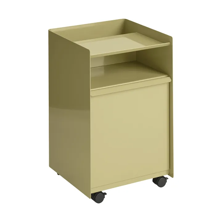 Folded Trolley 서랍형 롤링 카트 - Dark beige green - Muuto | 무토