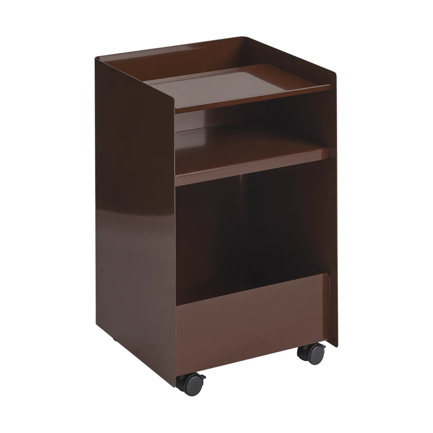 Folded Trolley 오픈형 러글바겐, Dark red 37.4x61.5x37.2 cm Muuto | 무토