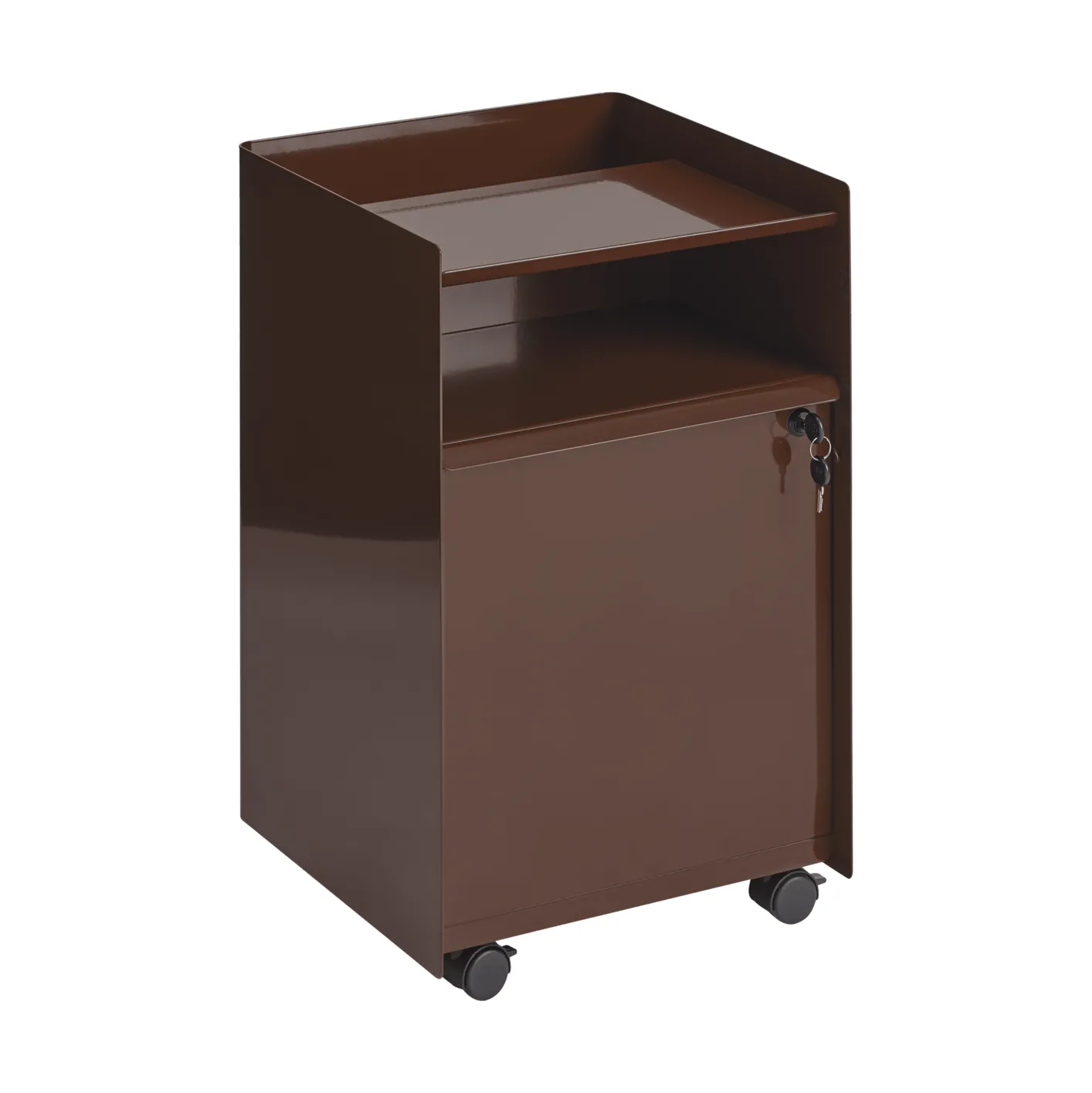 Folded Trolley 수납형 롤링 트롤리 케비닛, Dark red Muuto | 무토