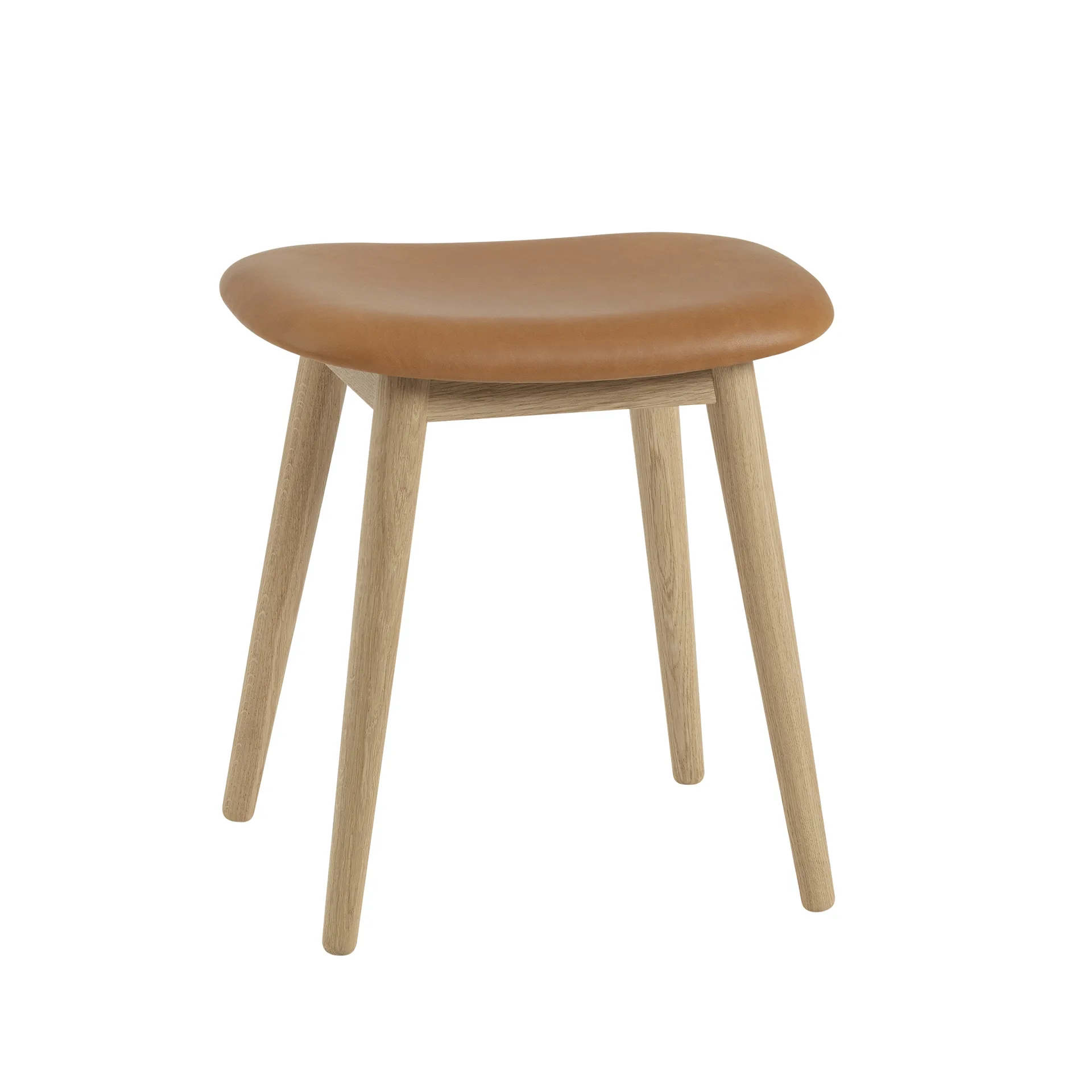 파이버 스툴, Leather cognac, oak legs Muuto | 무토