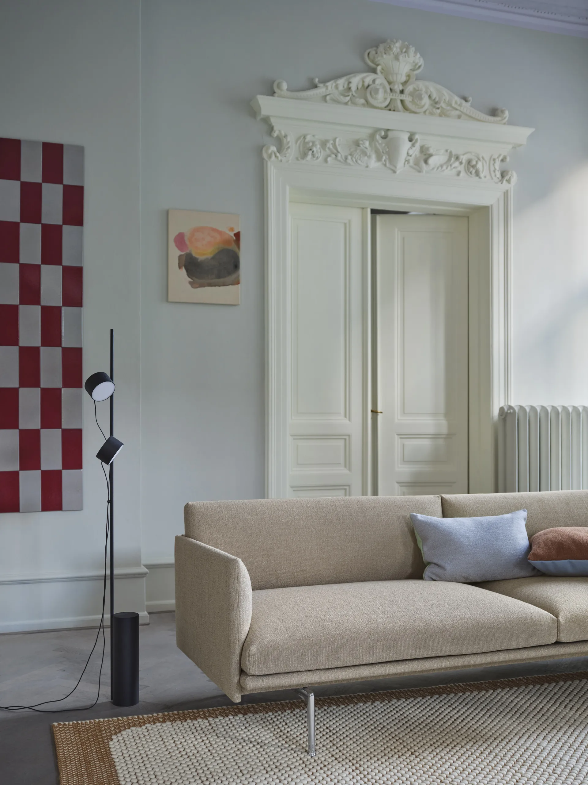 밍글 쿠션 직사각형, Light Blue-Mint Muuto | 무토