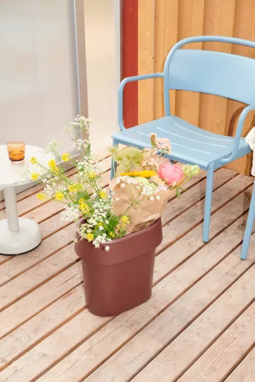 리니어 스틸 라운지 암체어 - Pale blue - Muuto | 무토