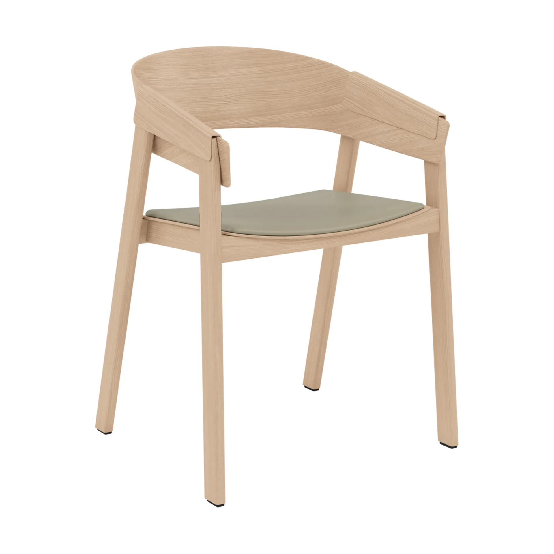 커버 암체어 가죽, Refine leather stone-oak Muuto | 무토