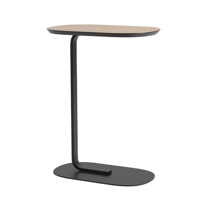 Relate 사이드 테이블 H: 73.5 cm - Oak veneer-Black - Muuto | 무토