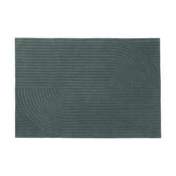 Relevo Rug Quattro 울 러그 - Dark green, 170x240 cm - Muuto | 무토