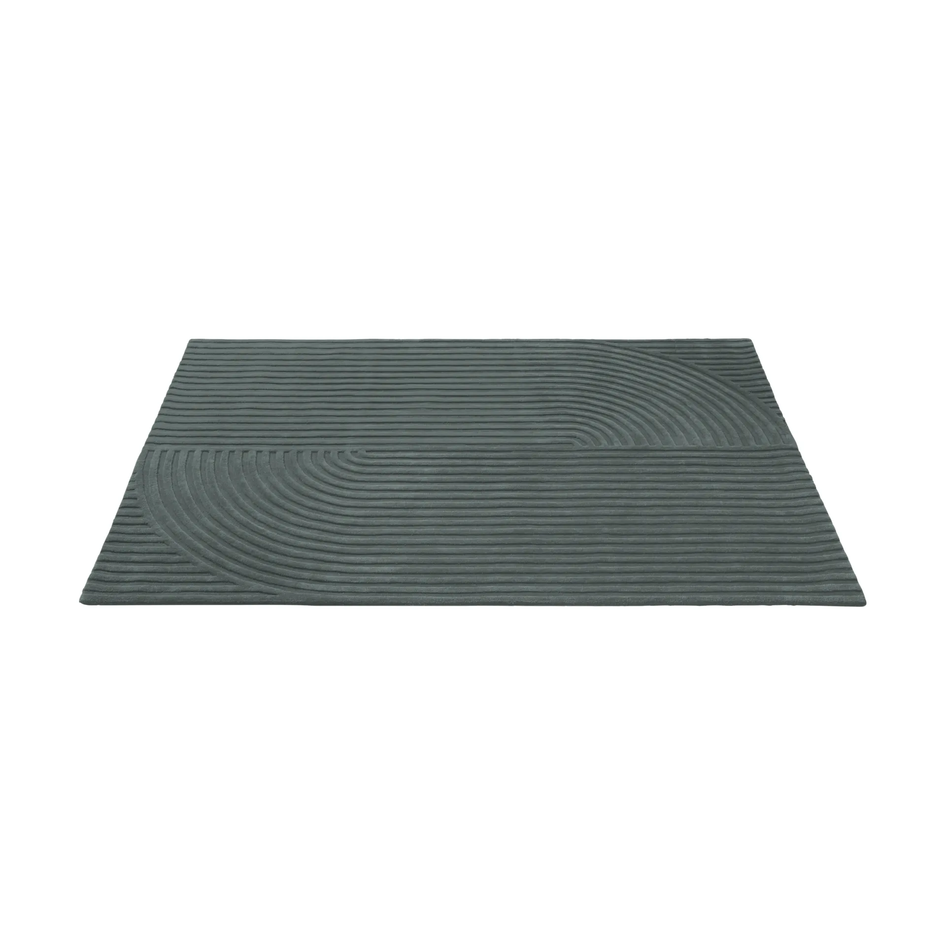 Relevo Rug Quattro 울 러그, Dark green, 170x240 cm Muuto | 무토