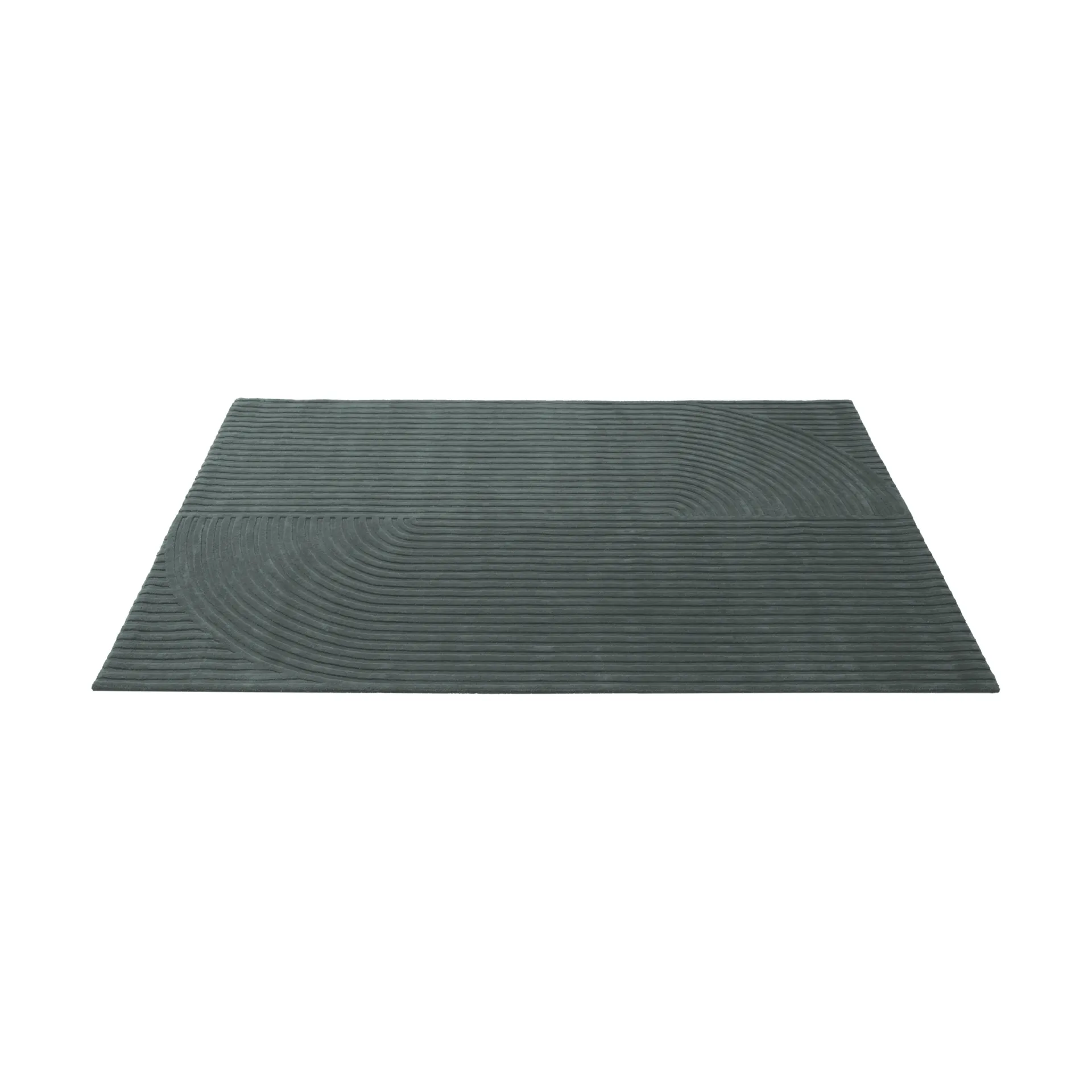 Relevo Rug Quattro 울 러그, Dark green, 200x300 cm Muuto | 무토