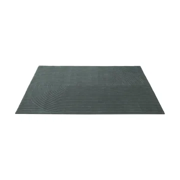 Relevo Rug Quattro 울 러그 - Dark green, 200x300 cm - Muuto | 무토