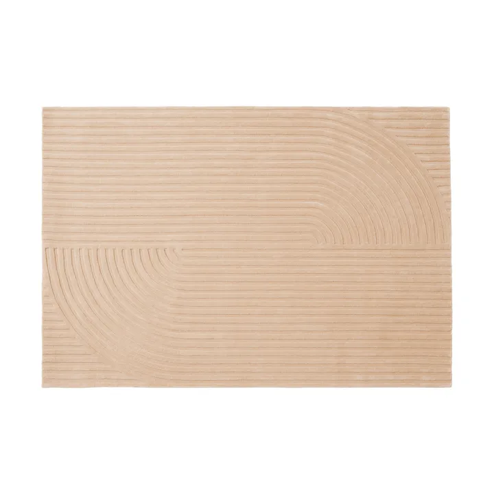 Relevo Rug Quattro 울 러그 - Light rose, 170x240 cm - Muuto | 무토