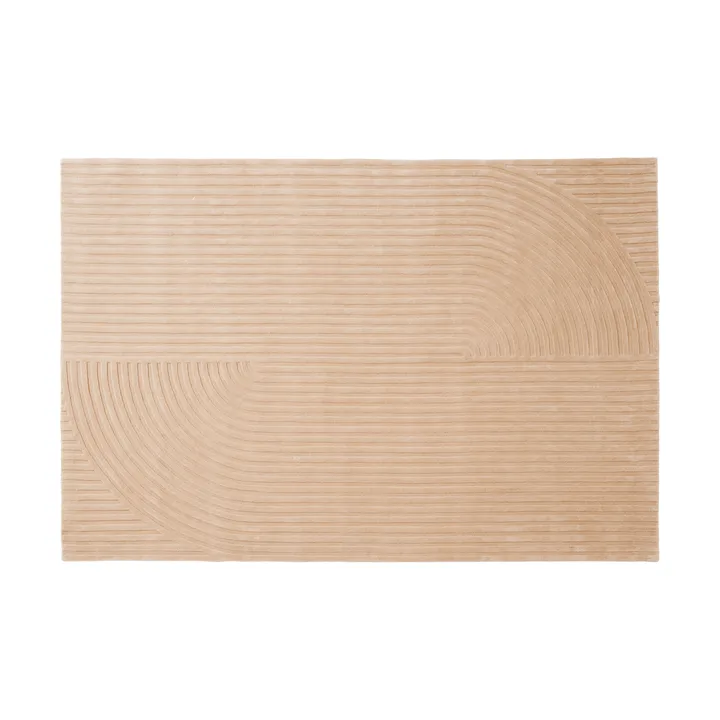 Relevo Rug Quattro 울 러그 - Light rose, 200x300 cm - Muuto | 무토