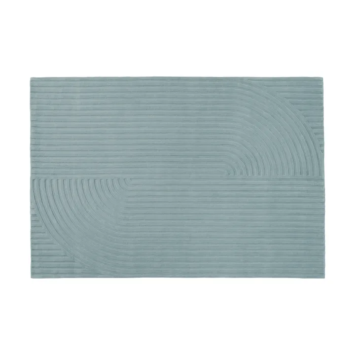 Relevo Rug Quattro 울 러그 - Sage green, 170x240 cm - Muuto | 무토