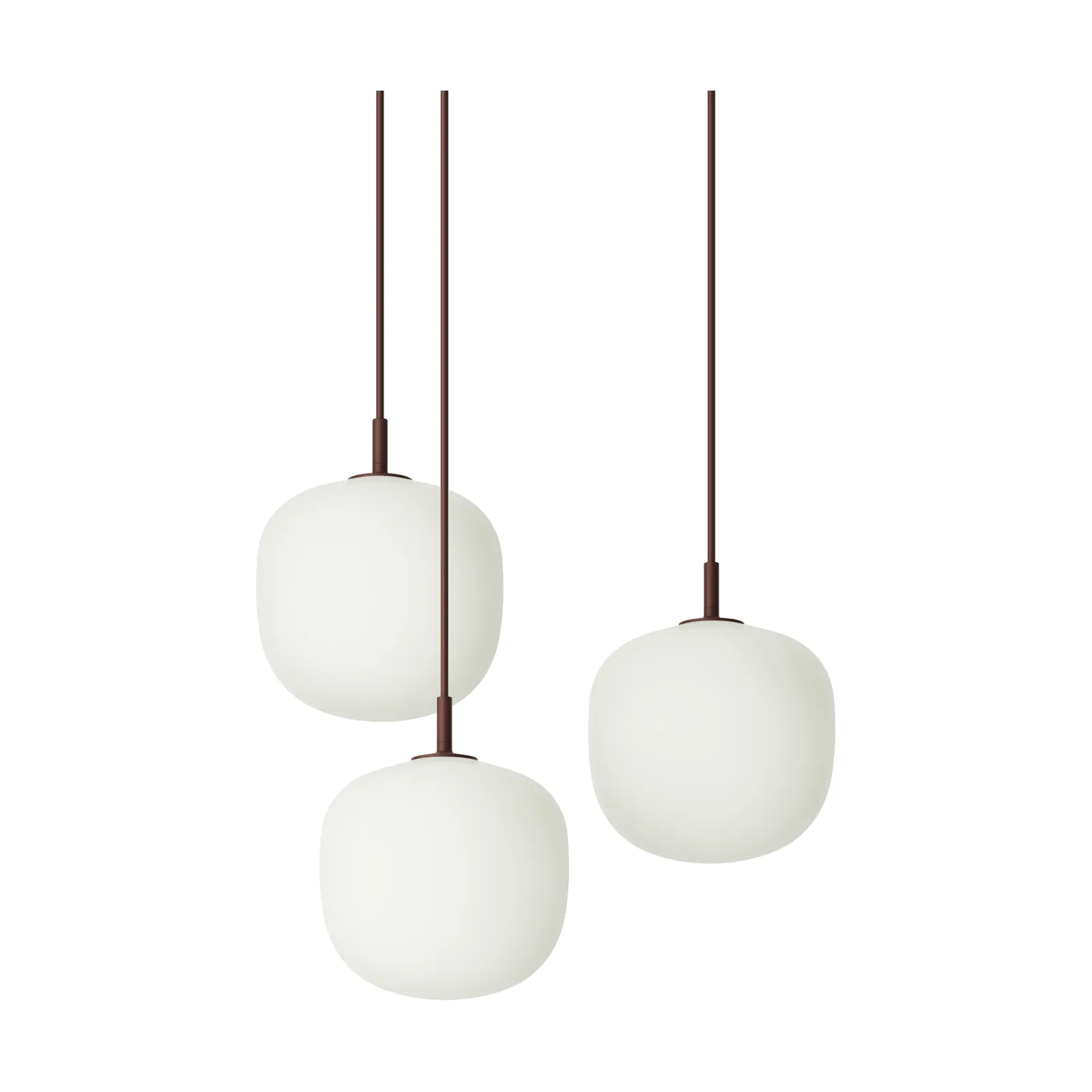 Rime Pendant Cluster 3 펜던트 조명, Deep red, Ø18 cm Muuto | 무토