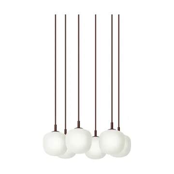 Rime Pendant Cluster 6 펜던트 조명 - Deep red, Ø12 cm - Muuto | 무토