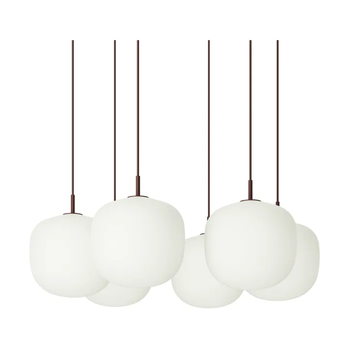 Rime Pendant Cluster 6 펜던트 조명 - Deep red, Ø25 cm - Muuto | 무토