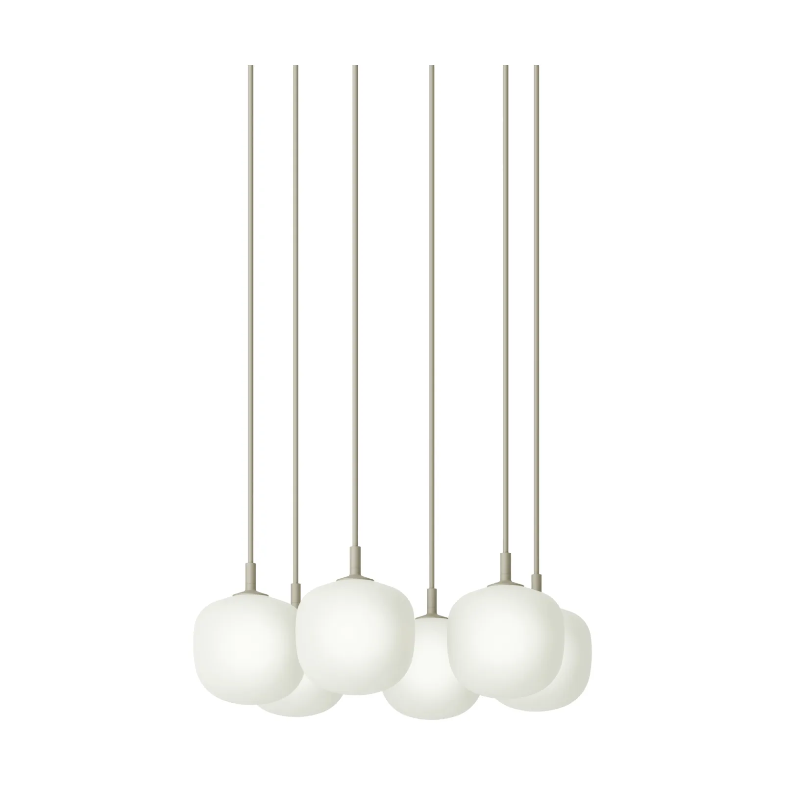 Rime Pendant Cluster 6 펜던트 조명, Grey, Ø12 cm Muuto | 무토