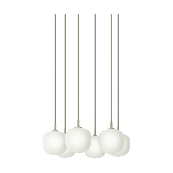 Rime Pendant Cluster 6 펜던트 조명 - Grey, Ø12 cm - Muuto | 무토