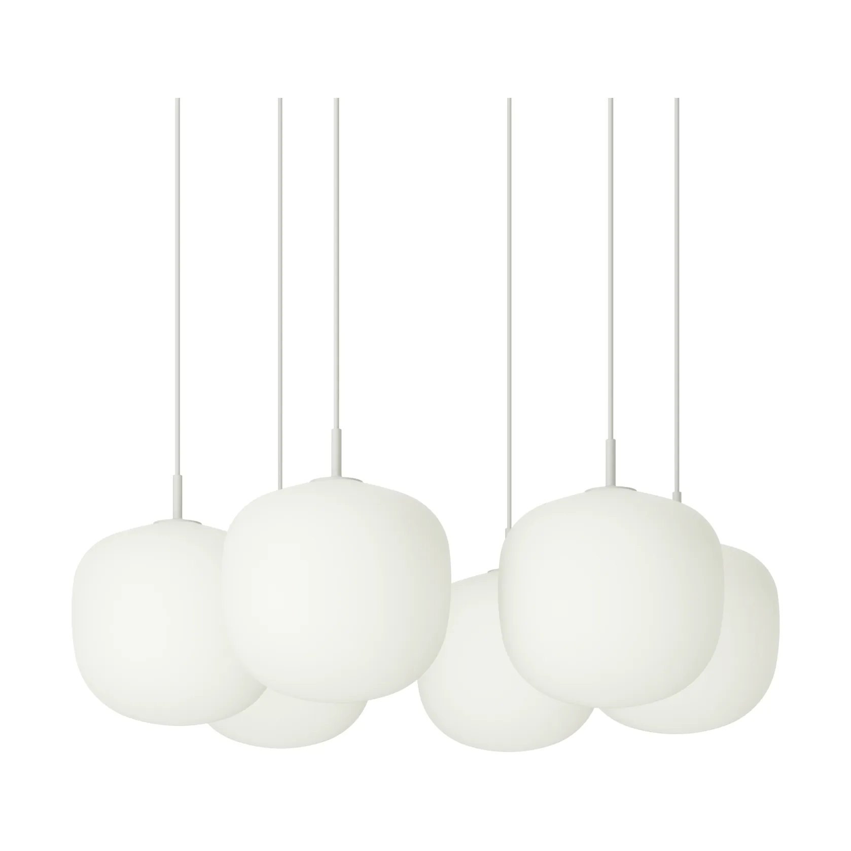 Rime Pendant Cluster 6 펜던트 조명, Grey, Ø25 cm Muuto | 무토