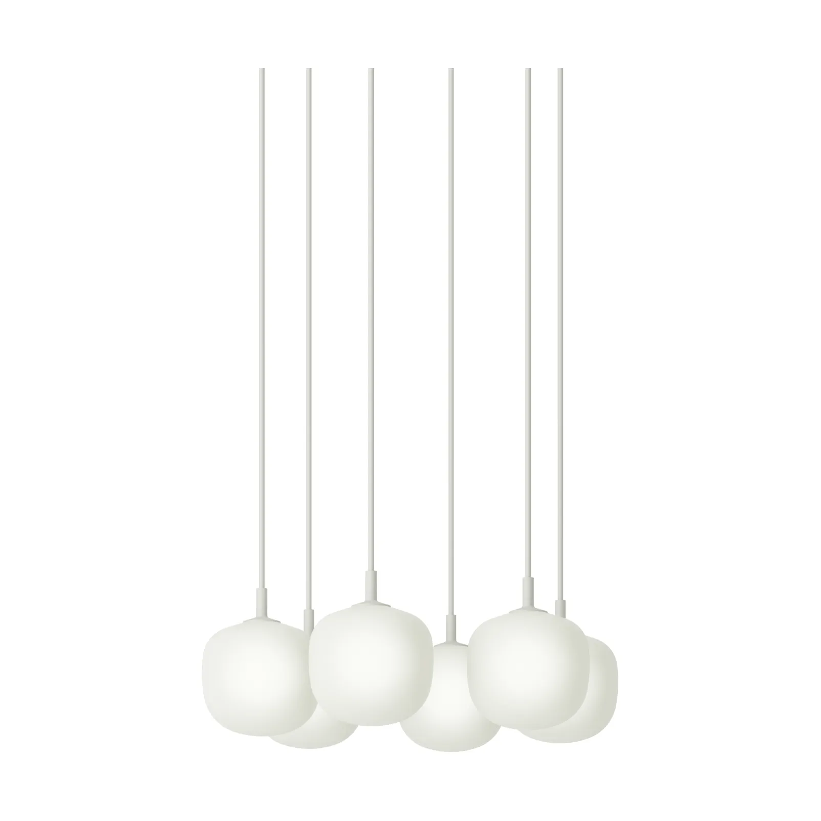 Rime Pendant Cluster 6 펜던트 조명, White, Ø12 cm Muuto | 무토