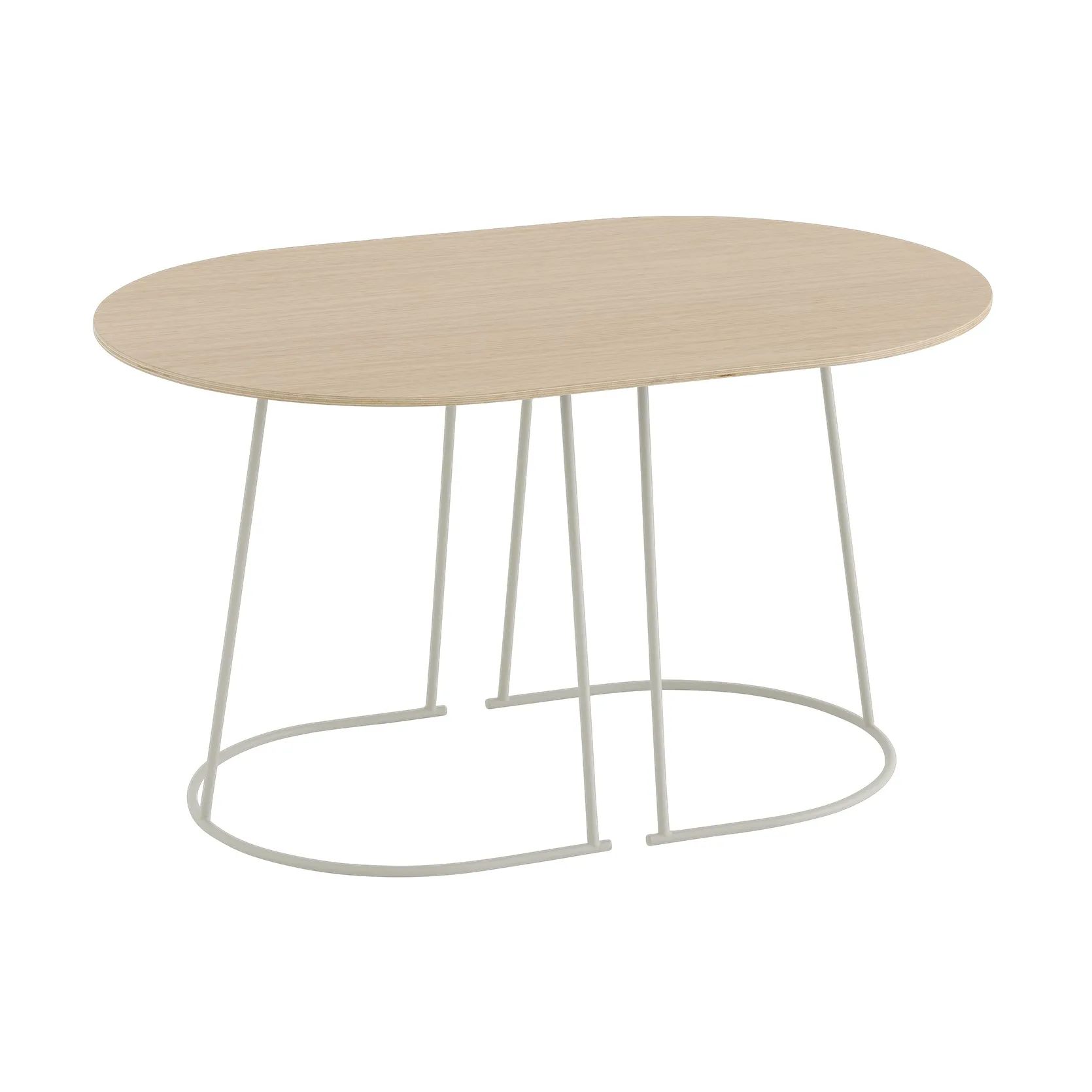 에어리 소파 테이블 S, Lacquered oak veneer-off white Muuto | 무토