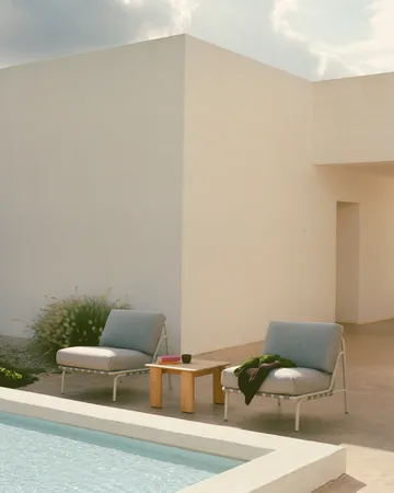 어셈블 커피 테이블 - Teak, 55x55 cm - Muuto | 무토