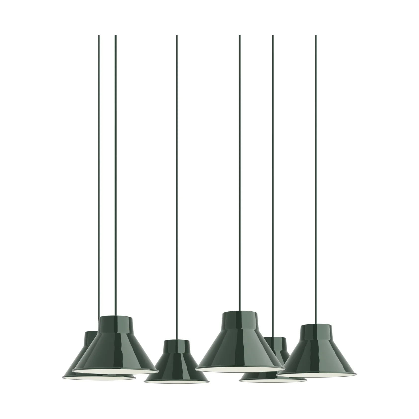 Top Pendant Cluster 6 펜던트 조명, Dark green, Ø21 cm Muuto | 무토